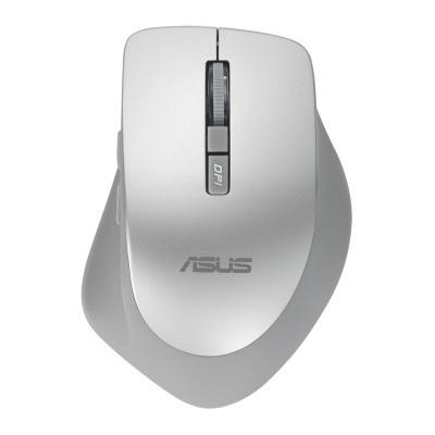 ASUS WT425/Ergonomiczna/Optyczna/Dla praworęcznych/1 600 DPI/Bezprzewodowe USB/Srebrna