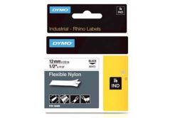 Dymo Rhino 18488, S0718100, 12mm x 3,5m czarny druk / biały podkład, taśma oryginalna