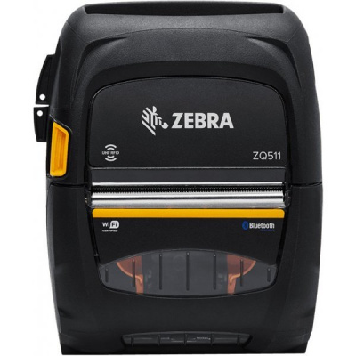 Zebra ZQ511 ZQ51-BUW100E-00, drukarka etykiet, BT, Wi-Fi, 8 dots/mm (203 dpi), linerless, disp.