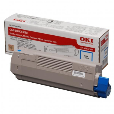 OKI 43872307 błękitny (cyan) toner oryginalny