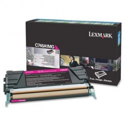 Lexmark C746A1MG purpurowy (magenta) toner oryginalny