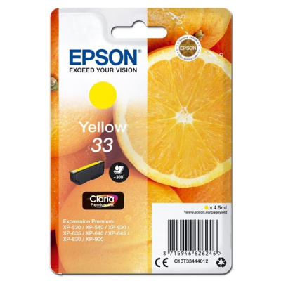 Epson T33 C13T33444012 żółty (yellow) tusz oryginalna