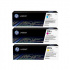 HP 201X, CF253XM błekitna/purpurowa/żółta (cyan/magenta/yellow) toner oryginalny