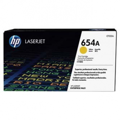 HP 654A CF332A żółty (yellow) toner oryginalny