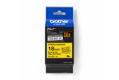 Brother TZ-S641 / TZe-S641 Pro Tape, 18mm x 8m, czarny druk/żółty podkład, taśma oryginalna