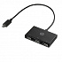 HP wieloportowy koncentrator USB-C 3-portowy, Z6A00AA, czarny, długość kabla 30 cm, 2x USB Type-A, 1x USB 2.0 Type-A