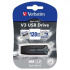 Verbatim 49189 Store N Go V3, Pamięć flash USB, USB A 3.0, 128GB, z wyjmowanym złączem, czarny