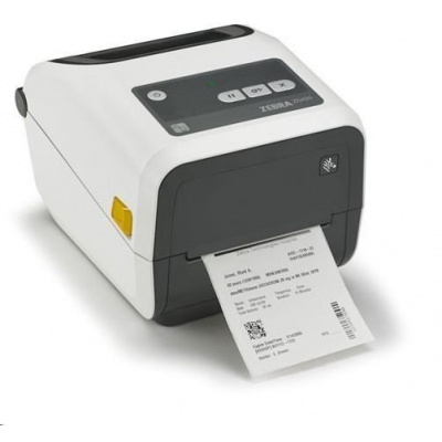 Zebra ZD421c Healthcare ZD4AH43-C0EE00EZ TT, 12 dots/mm (300 dpi), drukarka etykiet, RTC, EPLII, ZPLII, USB, USB Host, BT (BLE), Ethernet, white (następca GC420t)