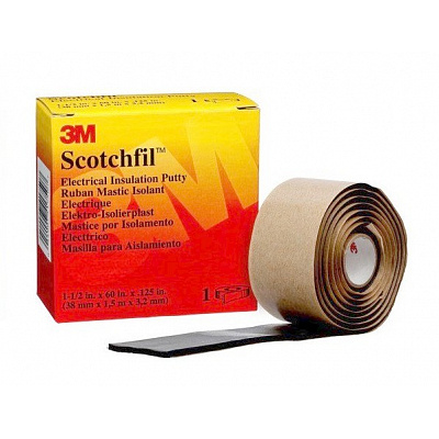 3M Scotchfil Elektroizolacyjna taśma uszczelniająca, czarna, gr. 3,1 mm, 38 mm x 1,5 m