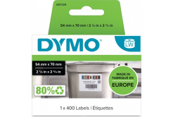 Dymo 2187329, 54mm x 70mm, 400szt., białe usuwalne etykiety do kontroli żywności