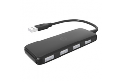 USB (2.0) hub 4-port, DHC-CT110C, czarny, Hewlett-Packard