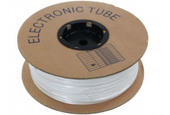 Rurka PVC owalna, średnica 1,3-2,2mm, przekrój 0,25-0,5mm, biała, 100m