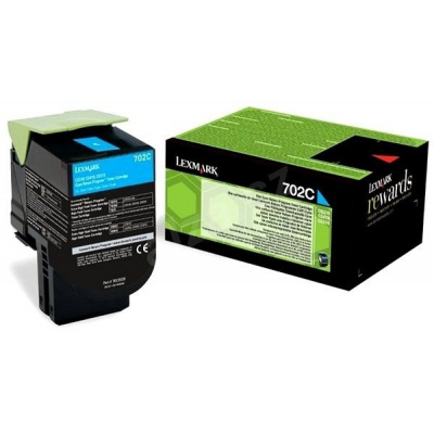 Lexmark 70C20C0 błękitny (cyan) toner oryginalny
