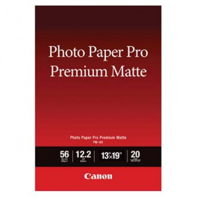Canon Photo paper premium matte, foto papír, matný, bílý, A3+, 13x19&quot;, 210 g/m2, 20 ks, 8657B007, inkoustový