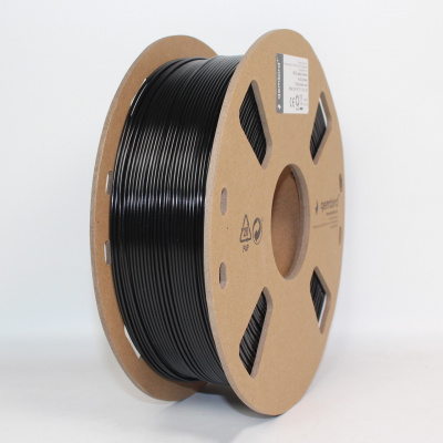 Gembird 3DP-PETG1.75-01-BK, 3D filament, PETG, 1,75mm, 1000g, Czarny (Black)