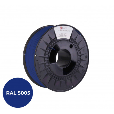 C-Tech  3DF-P-TPU90A-1.75-5005 3D filament, PREMIUM LINE, TPU 90A, elastyczny, RAL5005 1,75mm, 1000g, Niebieski sygnałowy (Signal blue)