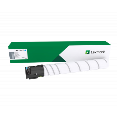 Lexmark 76C00C0 błękitny (cyan) toner oryginalny