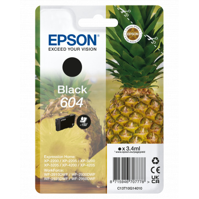 Epson 604 T10G140 C13T10G14010 czarny (black) tusz oryginalna