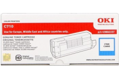 OKI 44318607 błękitny (cyan) toner oryginalny