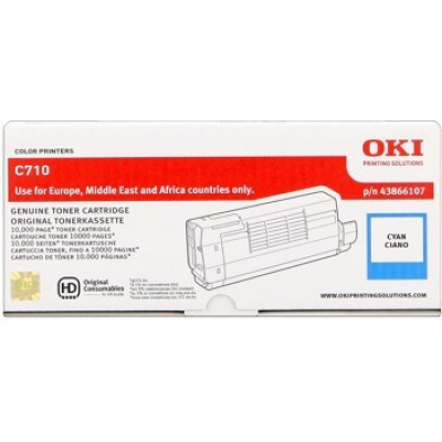 OKI 44318607 błękitny (cyan) toner oryginalny