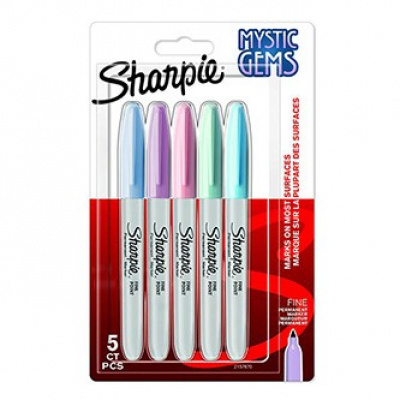Sharpie 2157670, marker Mystic Gems, mix kolorów, 5szt., permanentny