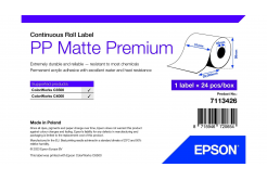 Epson 7113426 PP Matte, dla ColorWorks, 51mmx29m, polipropylen, biały etykiety samoprzylepne