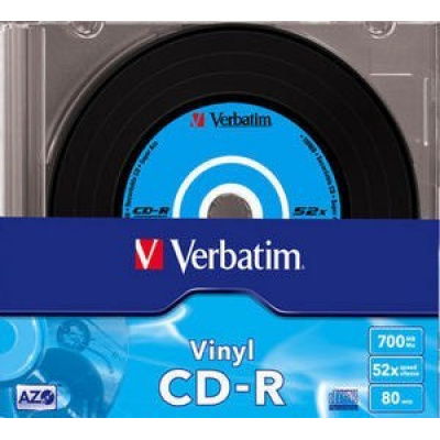 VERBATIM CD-R(10-Pack)Slim/winyl/DLP/52x/700MB