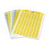 Partex PLL040006D4SM etykiety poliestrowe 40x6 mm, żółty A4, 10x176szt.