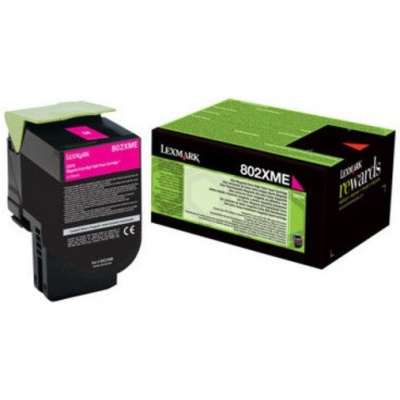 Lexmark 80C2XME purpurowy (magenta) toner oryginalny