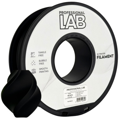 Professional Lab FG-P46-E1, 3D filament, PLA+, 1,75mm, 1000g, Czarny (Black)