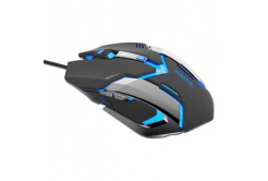 E-blue Mysz Auroza Gaming EMS639BKCZ-IU, 4000DPI, optyczna, 6 przycisków, przewodowy USB, czarny