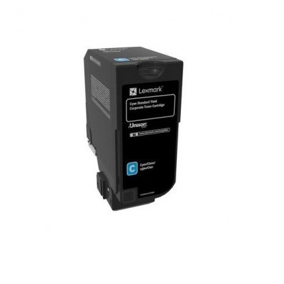 Lexmark 74C2SCE błękitny (cyan) toner oryginalny