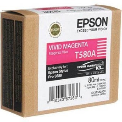 Epson T580A00 purpurowy (magenta) tusz oryginalna