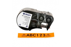 Brady M4C-750-595-OR-BK / 170828, 19.05 mm x 7.62 m, Winyl, czarny druk / pomarańczowy podkład