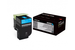 Lexmark 80C0S20 błękitny (cyan) toner oryginalny