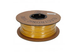 Owalna rurka PVC, średnica 2,0-2,8mm, przekrój 0,75-1,0mm, żółty, 100m