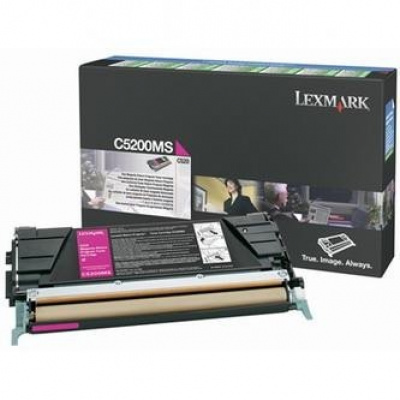 Lexmark C5200MS purpurowy (magenta) toner oryginalny