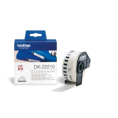 Brother DK-22210, 29mm x 30,48m, etykiety papierowe oryginalne