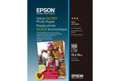 Epson S400039 Value Glossy Photo Paper, błyszczący, biały, papier fotograficzny, 10x15cm, 183 g/m2, 100 szt.