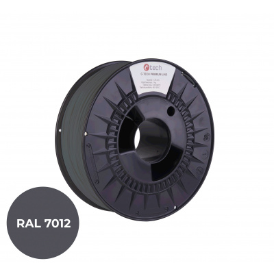 C-Tech 3DF-P-TPU90A-1.75-7012 3D filament, PREMIUM LINE, TPU 90A, elastyczny, RAL7012 1,75mm, 1000g, Szary bazaltowy (Basalt grey)