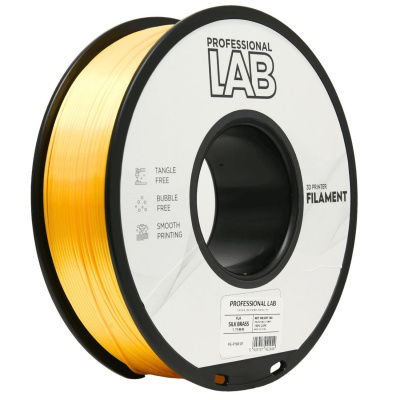 Professional Lab FG-P160-E1, 3D filament, PLA Silk, 1,75mm, 1000g, Żółty (Brass)