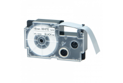 Taśma zamiennik Casio XR-18WE1, 18mm x 8m czarny druk / biały podkład