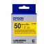 Epson LabelWorks LK-9YBVN C53S659004 50mm x 7m, czarny druk / żółty podkład, winyl, taśma oryginalna