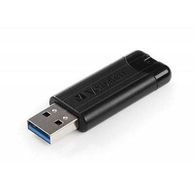VERBATIM Flash Disk PinStripe USB 3.0, 32GB - czarny
