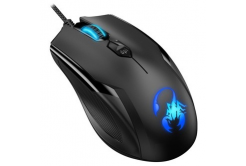 Genius Mysz X-1 600 31040006400, 3200DPI, Optyczne, 4tl., przewodowy USB, czarny