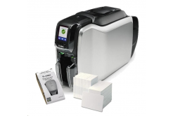 Zebra ZC300 ZC32-000CQ00EM00, 12 dots/mm (300 dpi), USB, Ethernet, display, CardStudio, drukarka kart plastikowych