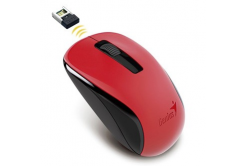 Genius Mysz NX-7005 31030017403, 1200DPI, 2.4 [GHz], Optyczne, 3 przyciski, Bezprzewodowa USB, czerwony, AA