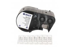 Brady M5-112-490 / 170889, 31.75 mm, Polyester, czarny druk / biały podkład