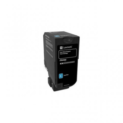 Lexmark 74C20CE błękitny (cyan) toner oryginalny
