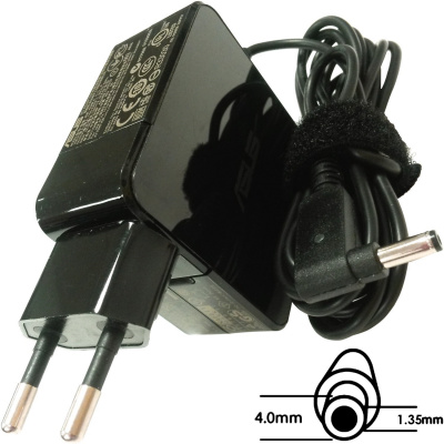 Oryginalny zasilacz Asus 45W 19V (BLK) z wtyczką EU (B0A001-00230300)